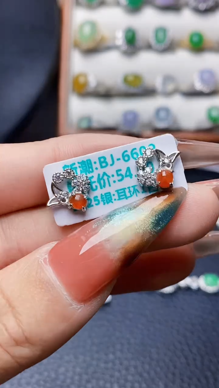 银S925镶嵌戒指翡翠1611