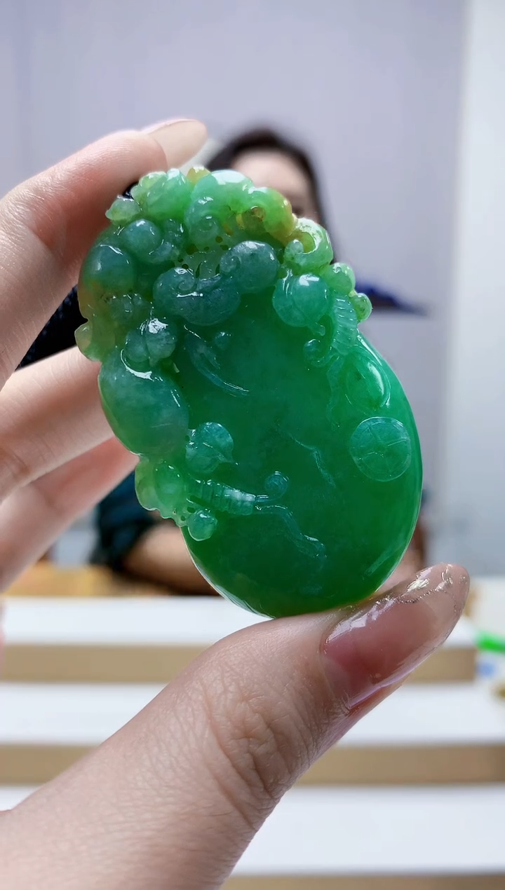 未镶嵌定制翡翠4829jw-毛货挂件176