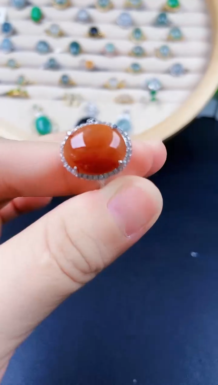【闪购商品】翡翠戒指银S925镶嵌1231243124321