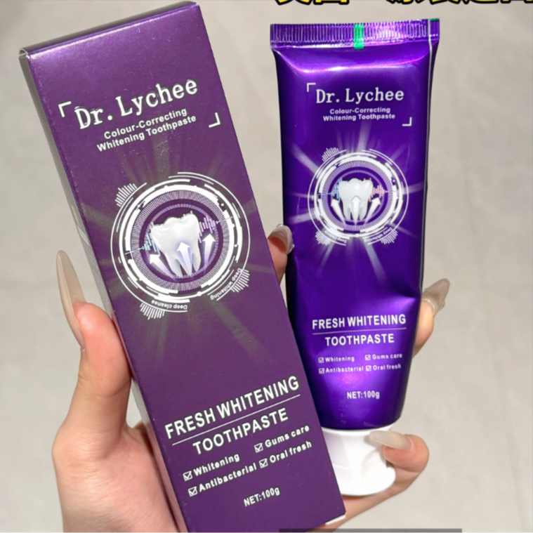 紫盒色修美白牙膏（2支）