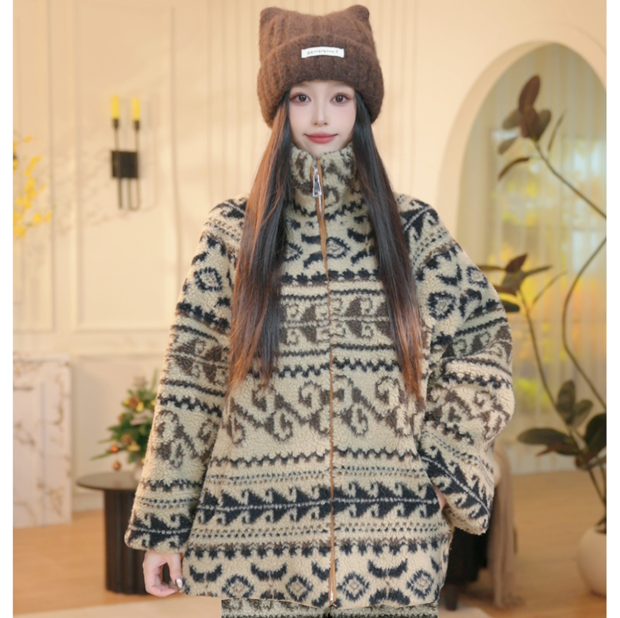 【米咖费尔岛】N冬季新款加绒厚款家居服高颜值柔软睡衣套装