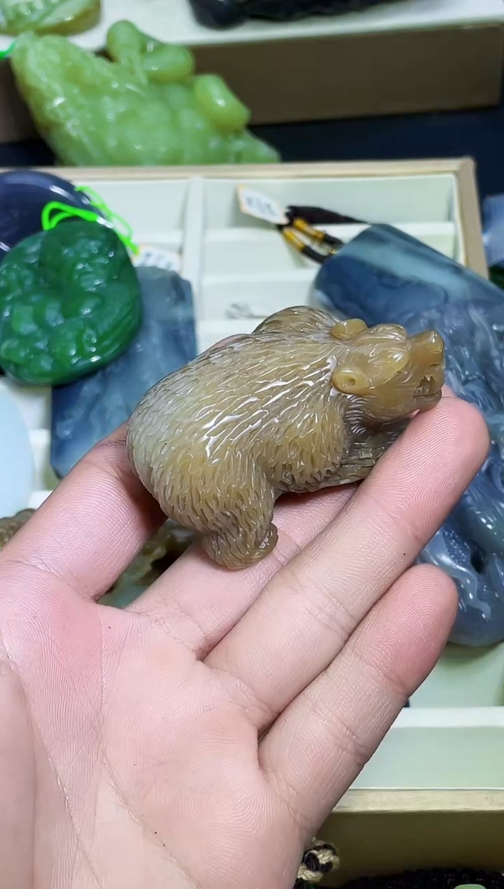 颈饰未镶嵌和田玉巧*1