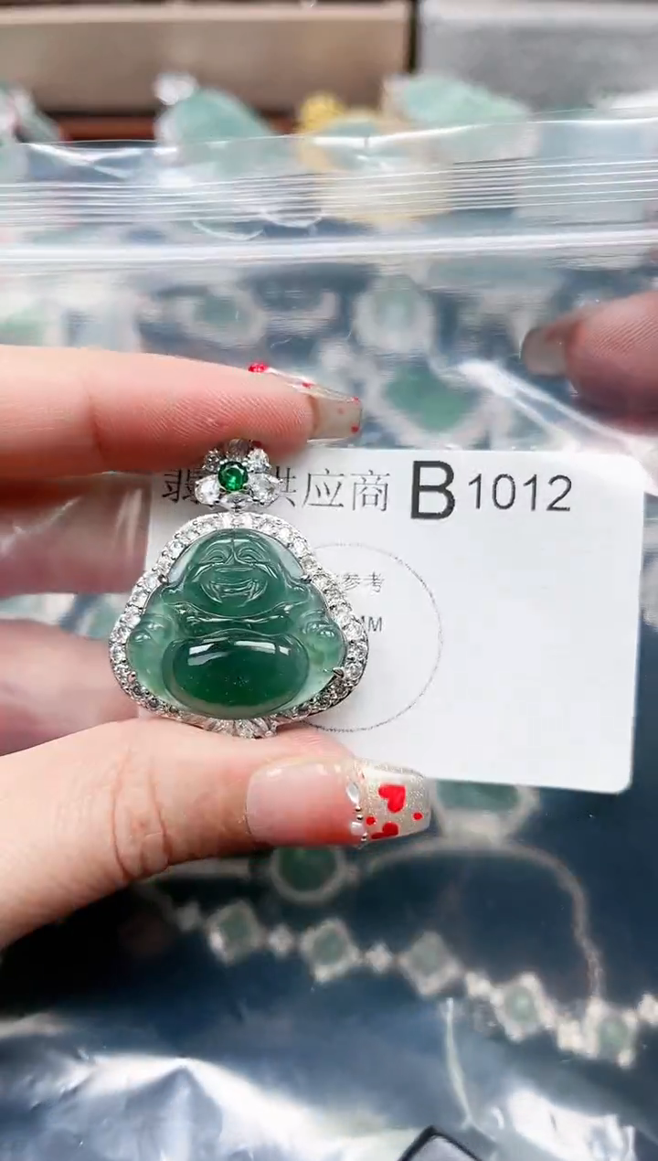 【闪购商品】翡翠颈饰未镶嵌1012赠皮绳