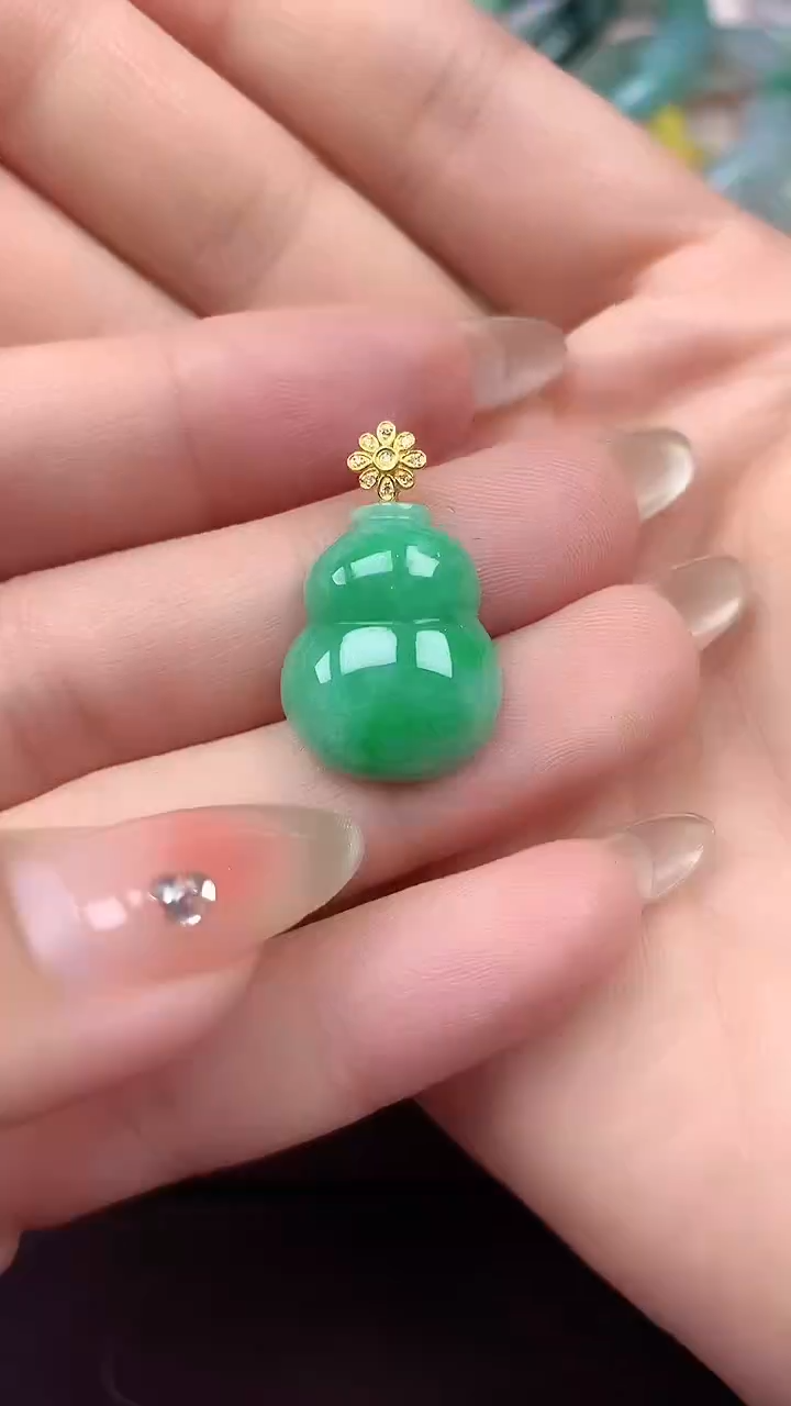 【闪购商品】翡翠颈饰18K金镶嵌 颈饰