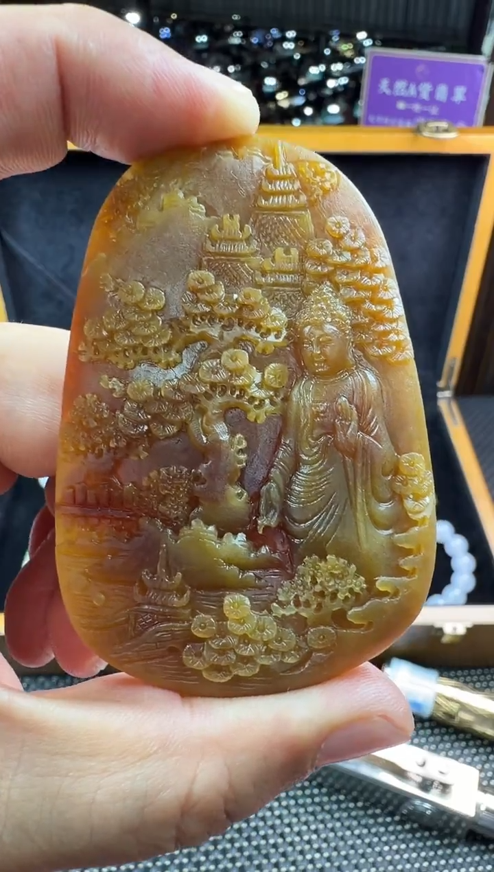 未镶嵌定制翡翠黄****珠--60511