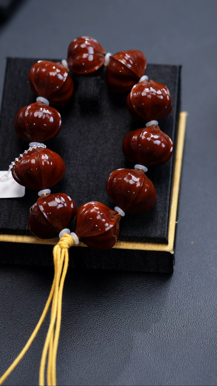 手串橄榄核李*四花素核