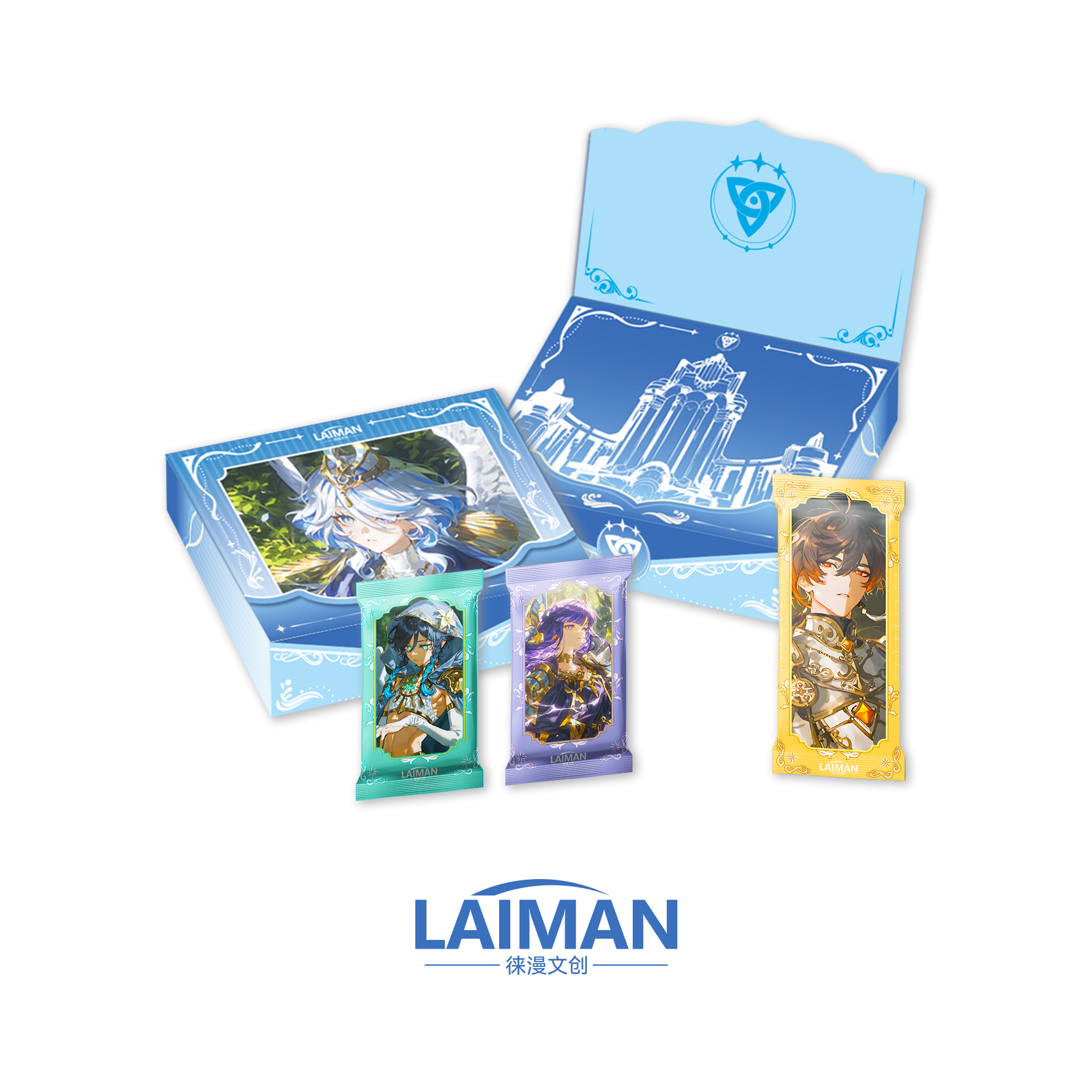 欣【祈愿吃盒】徕漫文创原神国产二创收藏卡牌盲盒（代拆）