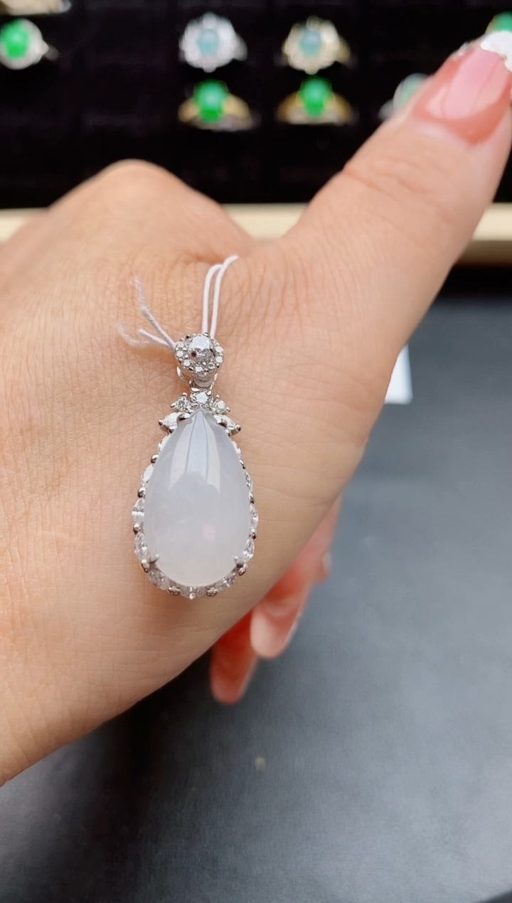 【闪购商品】翡翠吊坠(不含链)银S925镶嵌508050