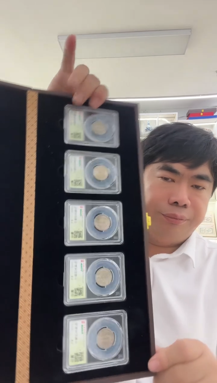 金属民国机制币双龙5枚 同分数随机发