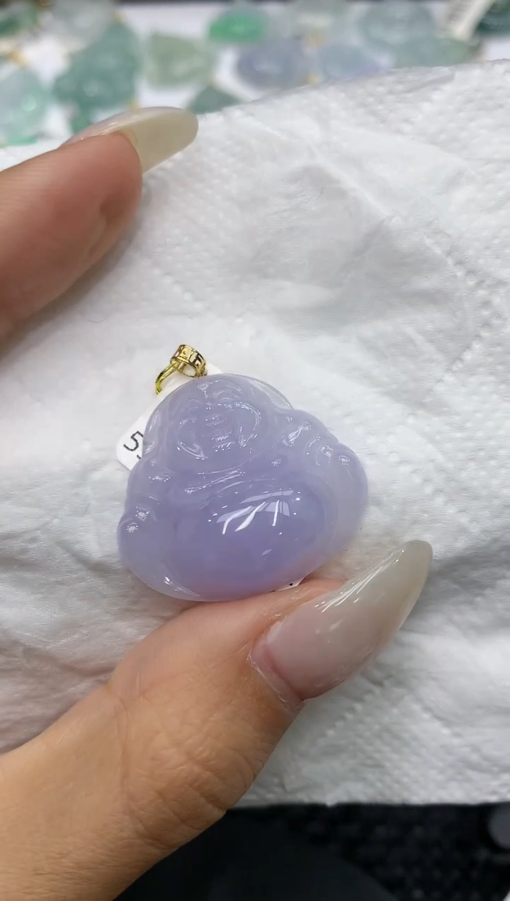 颈饰18K金镶嵌翡翠111111111111