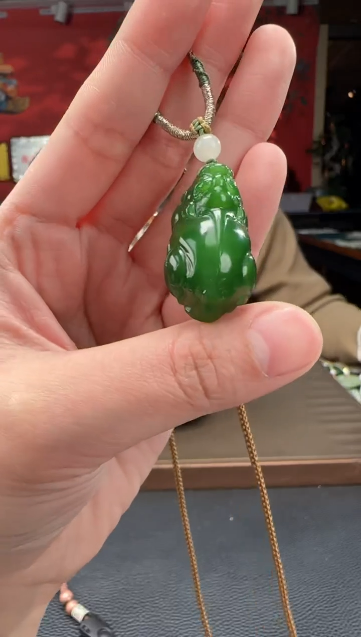 【闪购商品】和田玉颈饰未镶嵌碧玉貔貅