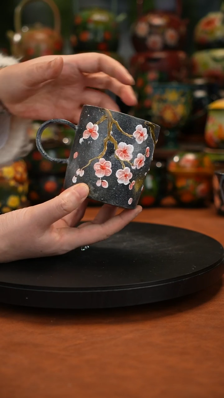 陶瓷油画手绘釉下彩