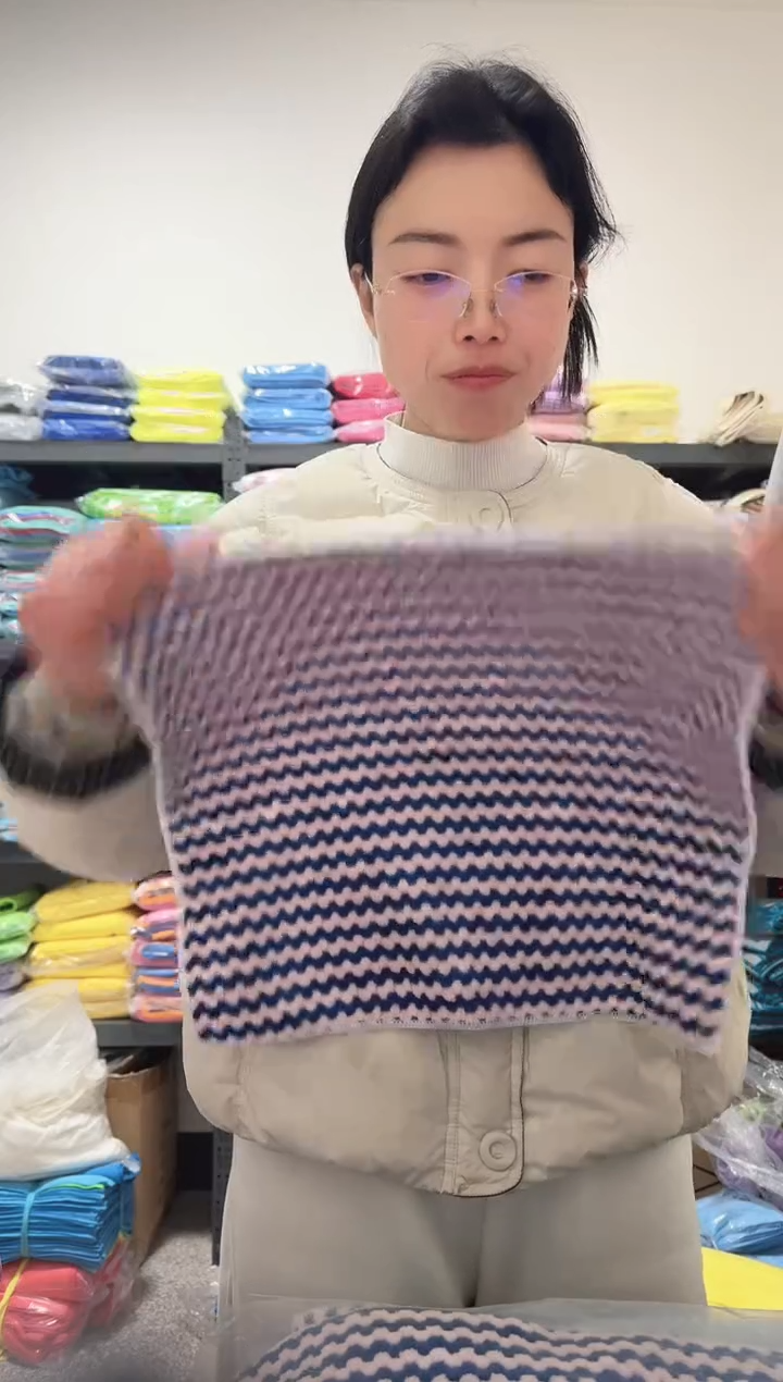 40*40波浪纹抹布--