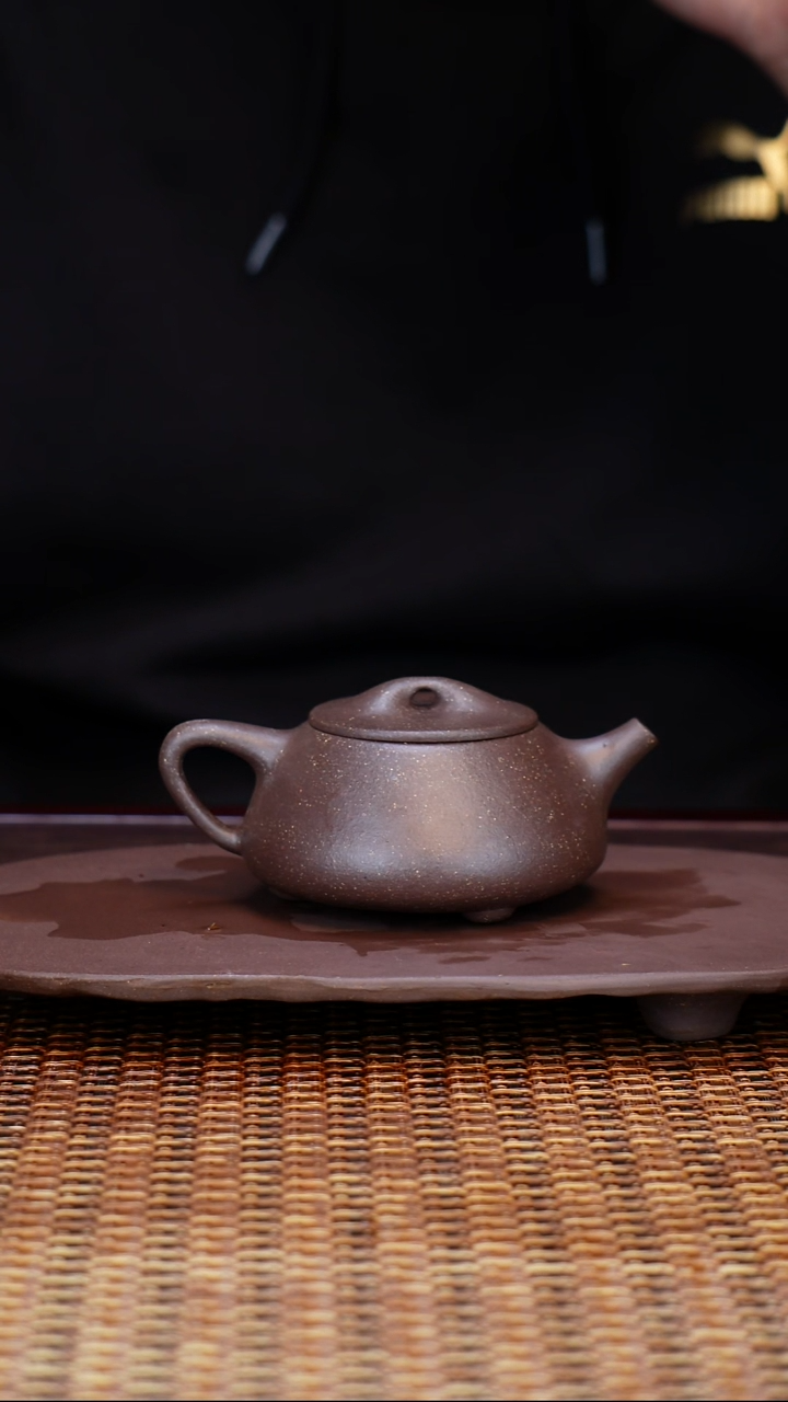 茶壶紫砂汀禾紫砂全手工《满瓢》