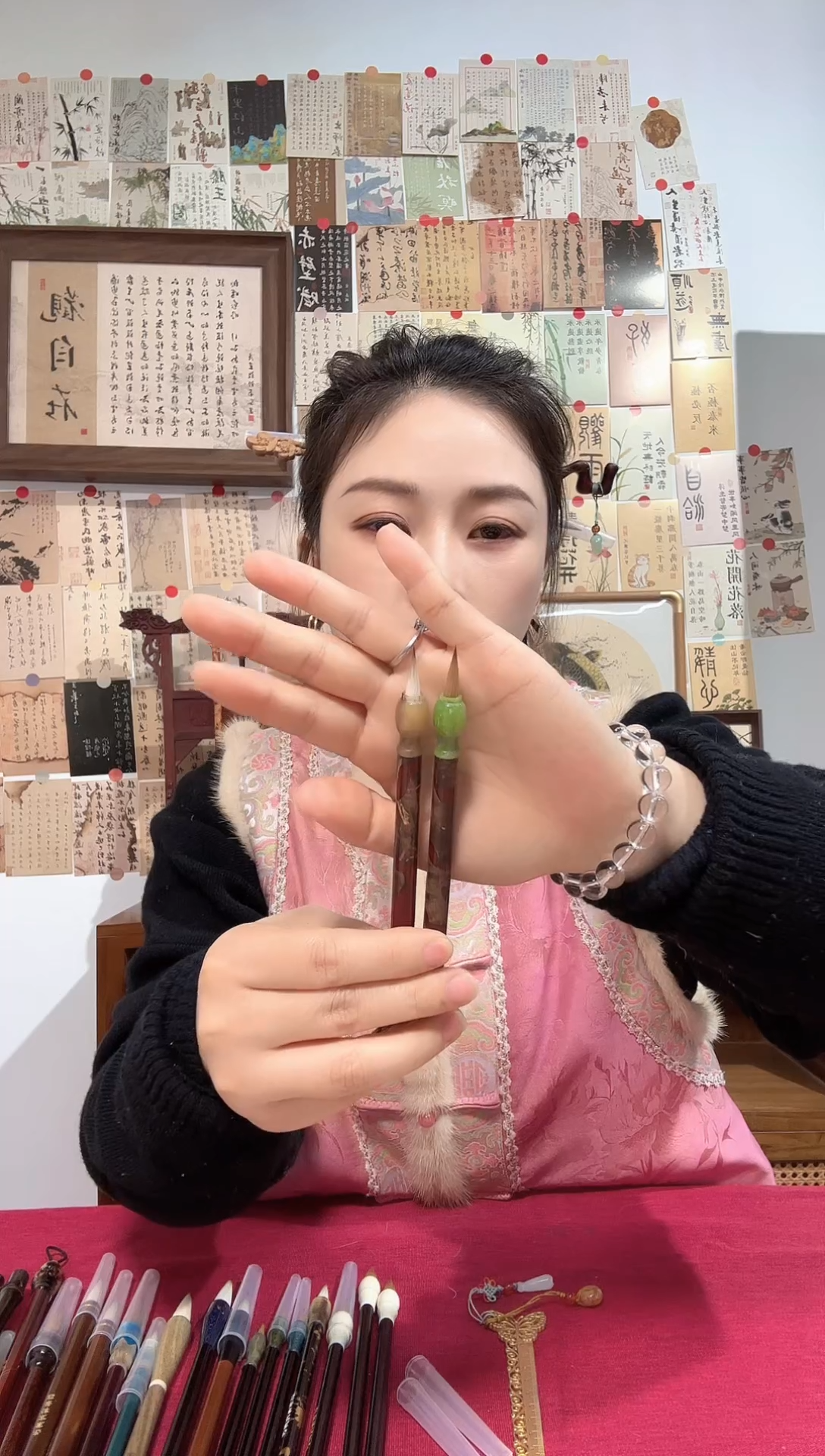 闪9 两支小楷到手88（清水试笔）