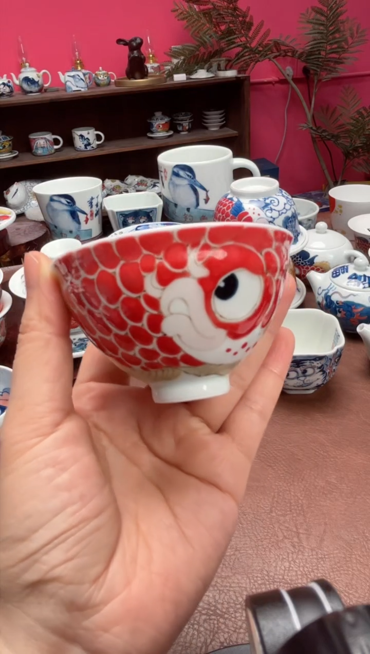 【闪购商品】昨明 （福利价格）红鱼鸡心杯