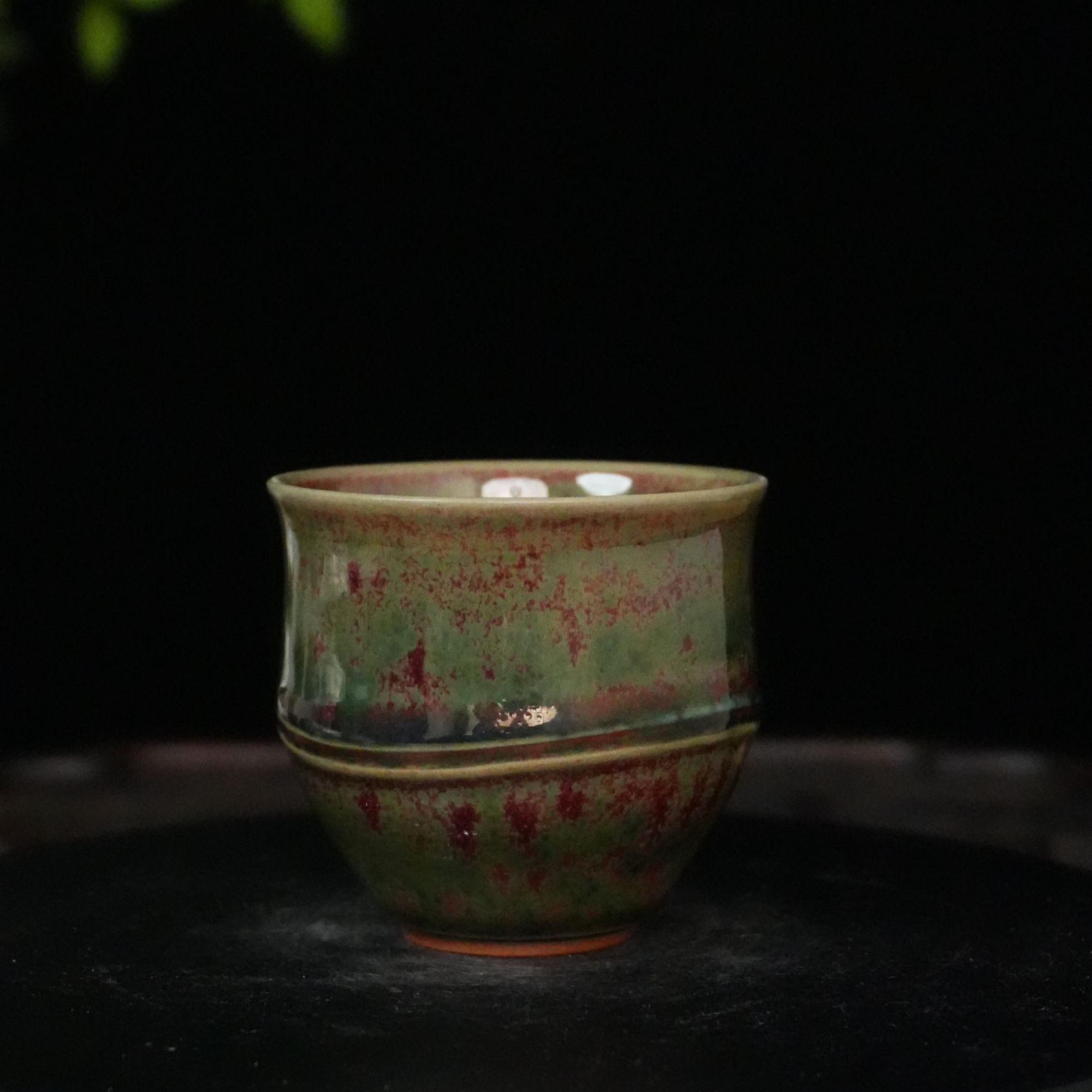 钧瓷喝茶茶具窑变竹节杯卢钧釉主人杯老师款家用送人陶瓷茶杯