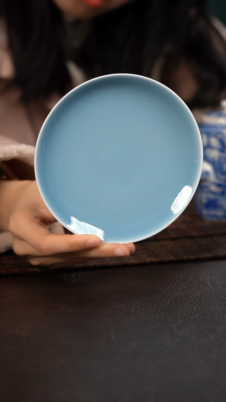 【闪购商品】杯初蓝舍天青纯色小壶承