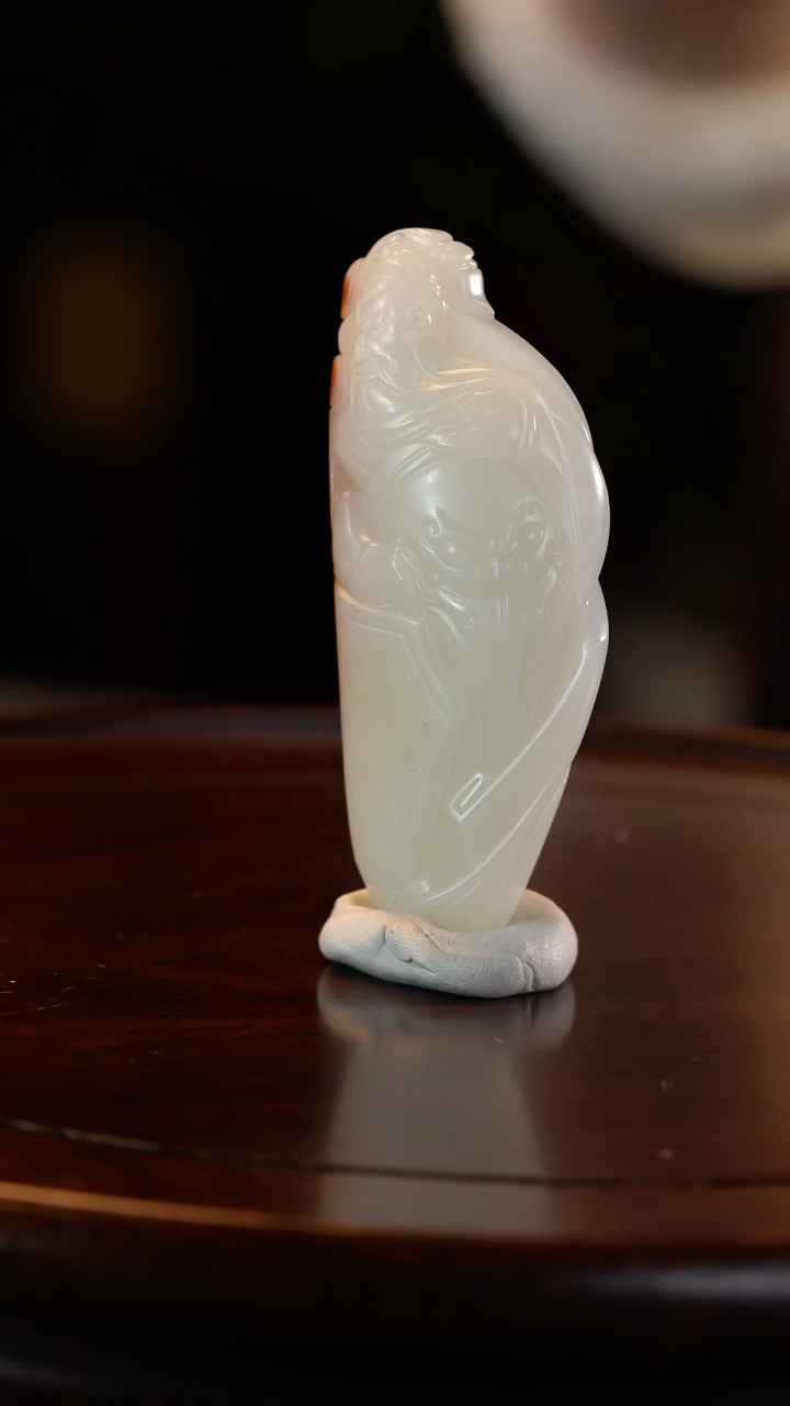 未镶嵌和田玉挂件半**情 