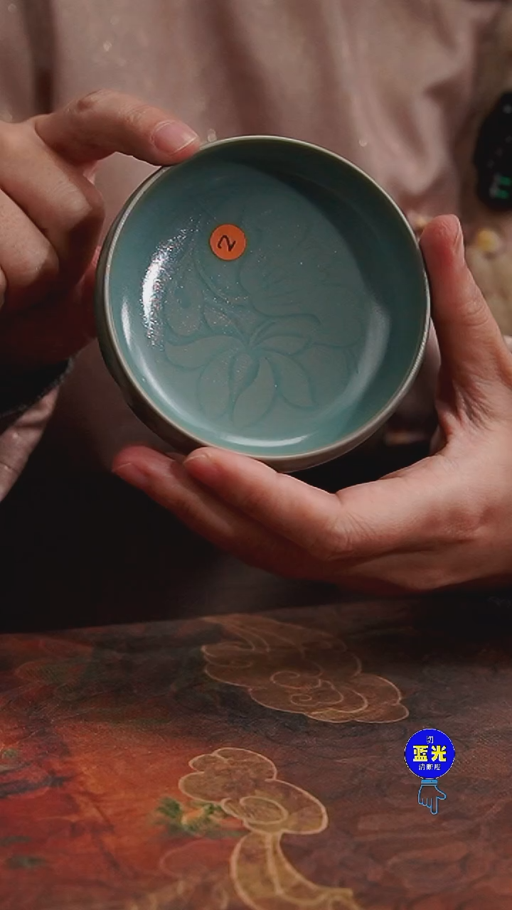 摆件瓷瑕品清凉寺原矿釉刻花普洱杯