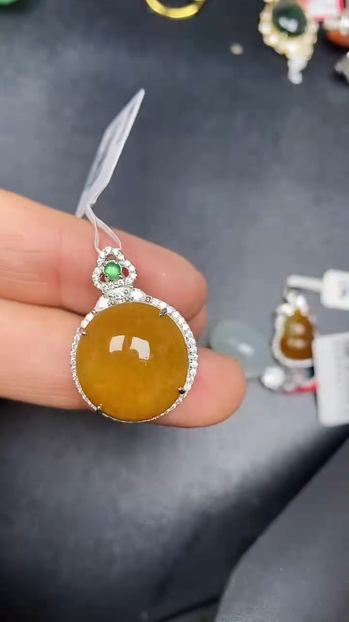 银S925镶嵌戒指翡翠1640