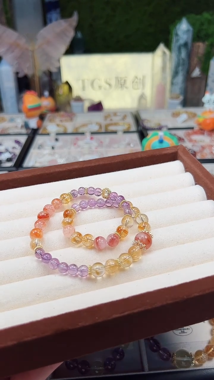 【闪购商品】水晶手串合金1a TGS手串原创设计 T151