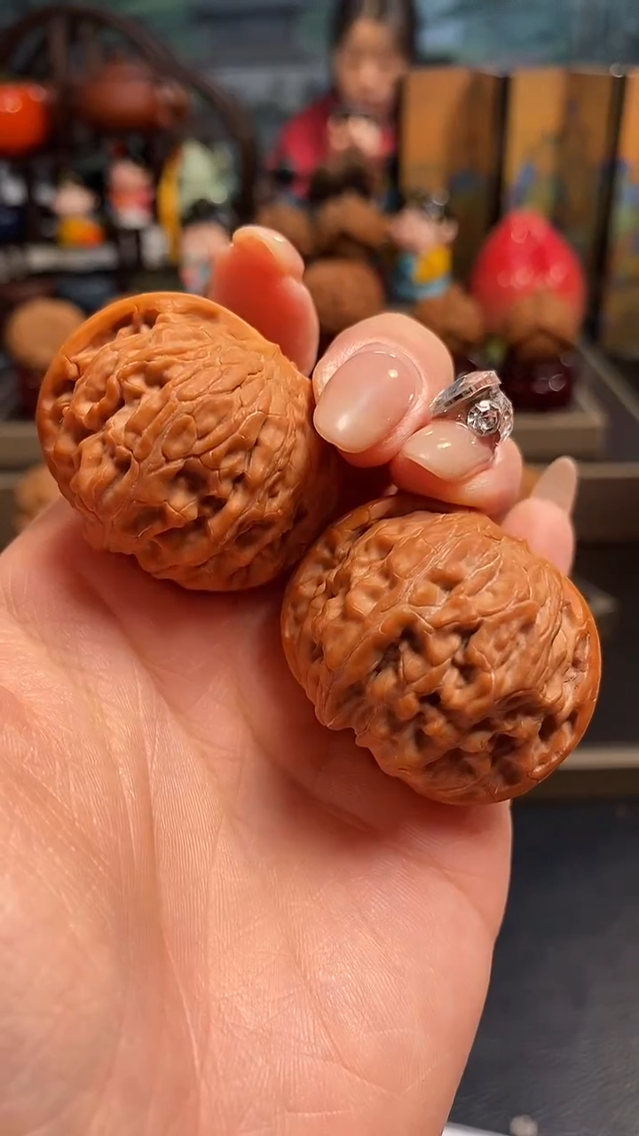 【闪购商品】文玩核桃把件H627磨盘38