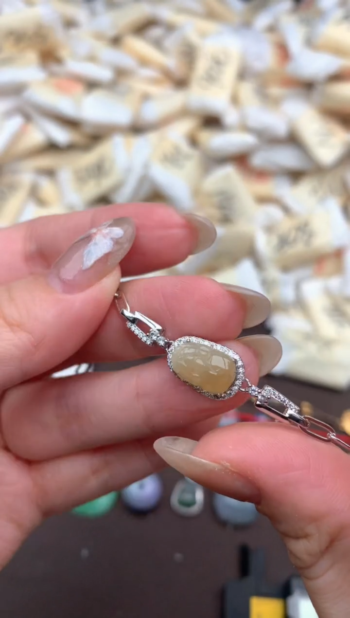 【闪购商品】翡翠挂件银S925镶嵌—