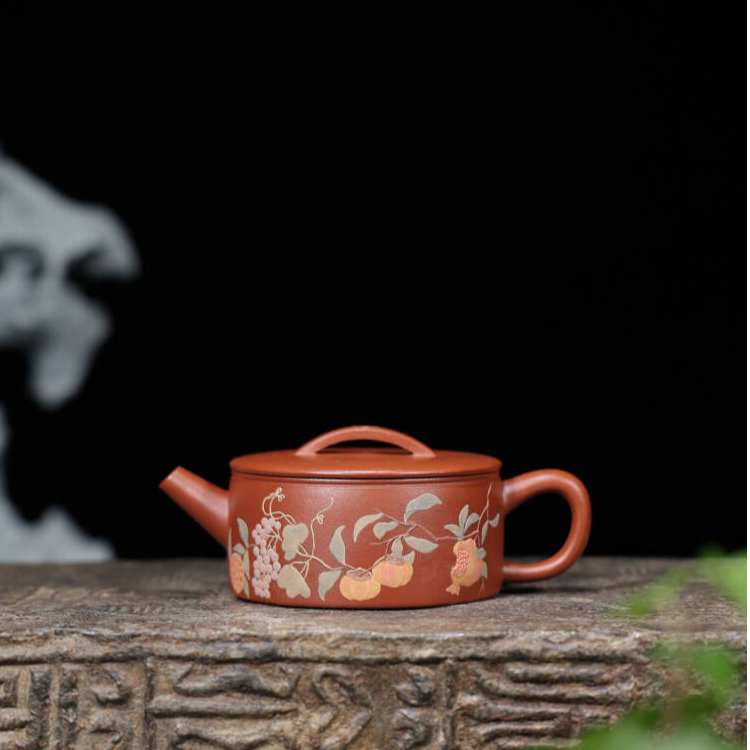 【朱泥•汉瓦】宜兴紫砂壶纯原矿茶具名家家用150cc 手工茶壶紫砂壶