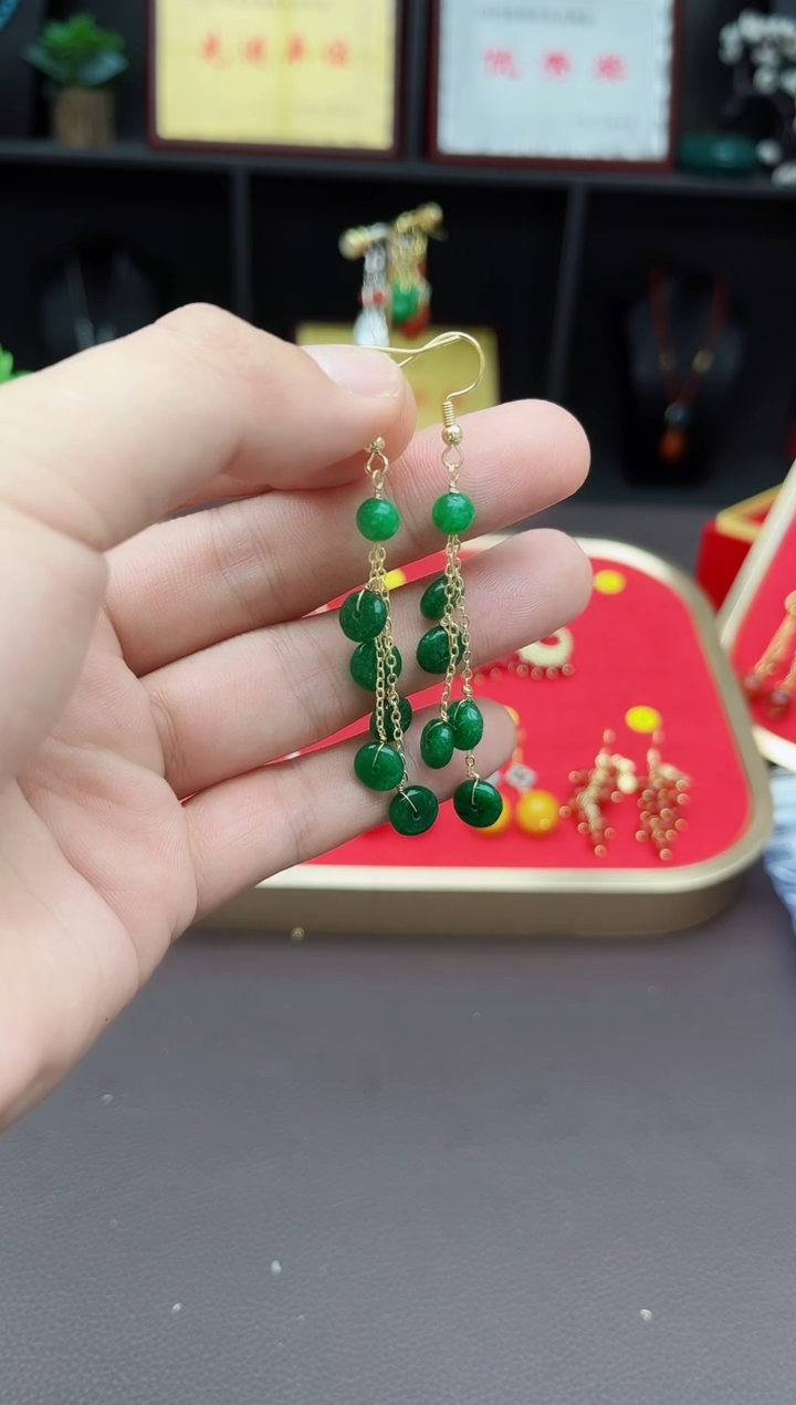 【闪购商品】玛瑙/玉髓耳钉银S925镶嵌528000