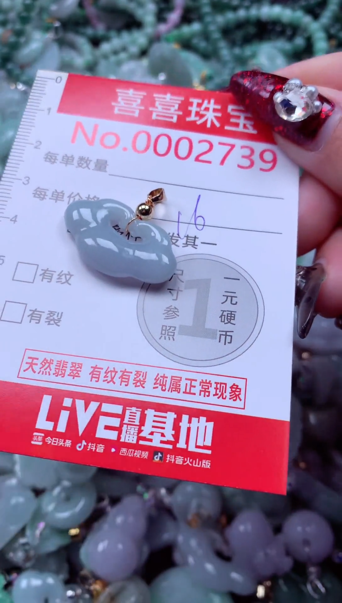 颈饰未镶嵌翡翠2739