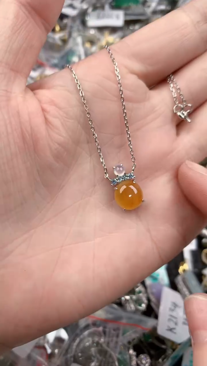 银S925镶嵌戒指翡翠999           4