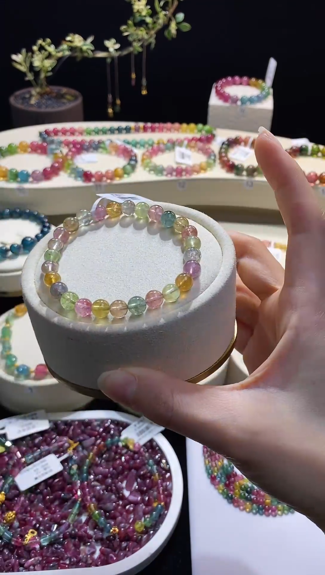 【闪购商品】碧玺手链未镶嵌9号B0961多样性发一