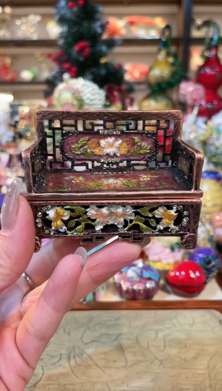 【闪购商品】 珐琅彩精致首饰盒