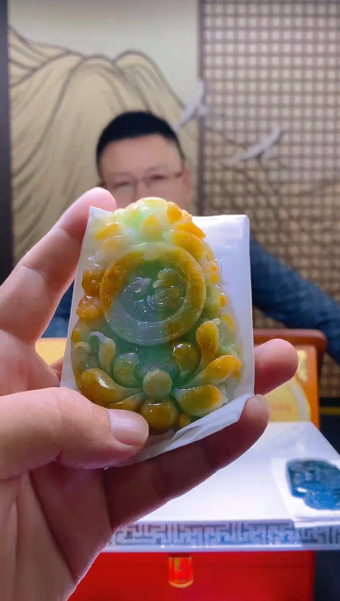未镶嵌定制翡翠XW翡翠毛货吊坠-24