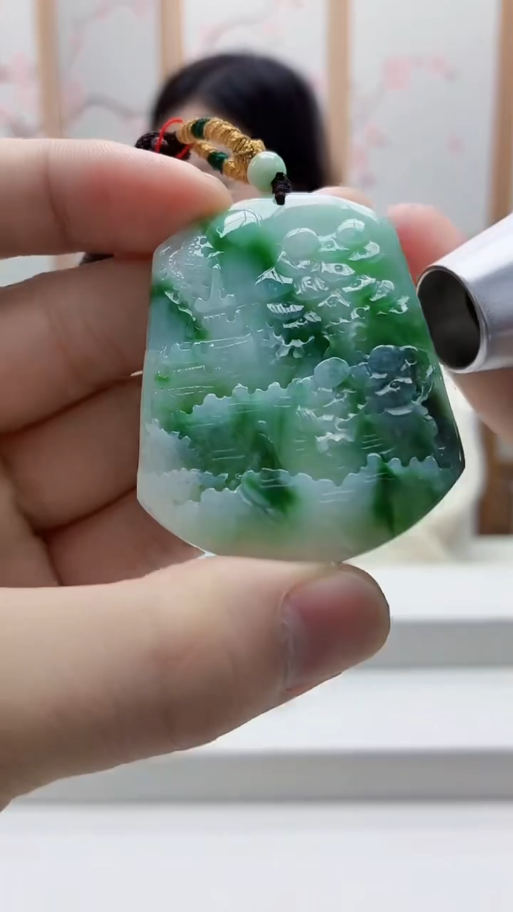 未镶嵌定制翡翠4852bb-毛货挂件8