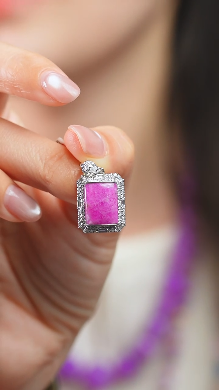 苏纪石（舒俱来）18K金镶嵌吊坠(不含链)222