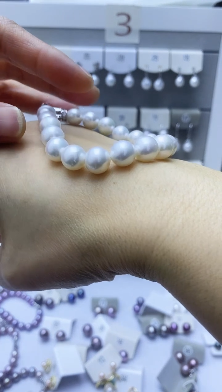 【闪购商品】淡水珍珠手串银S925镶嵌手串