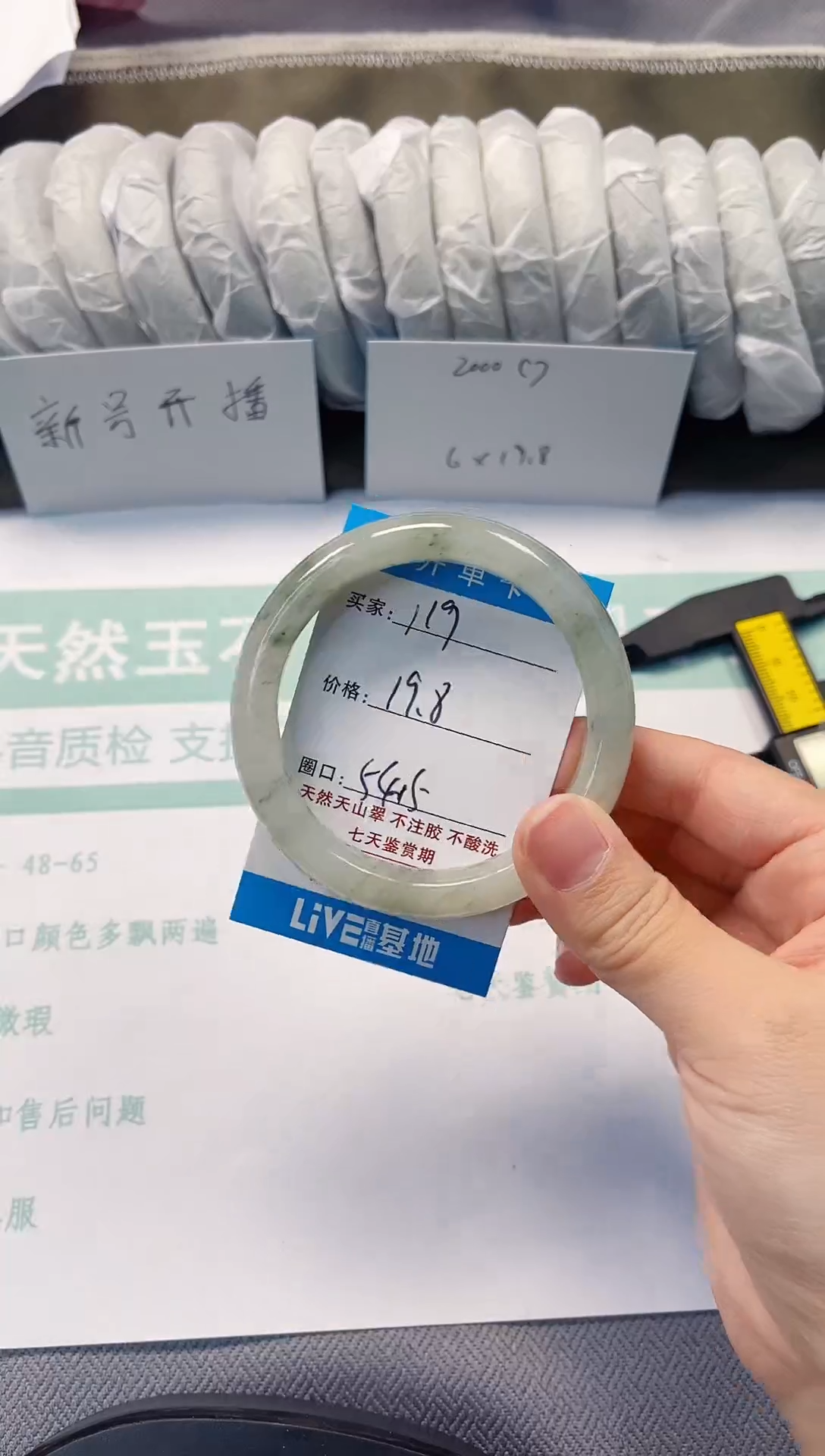 未镶嵌手镯石英质玉119-53/54