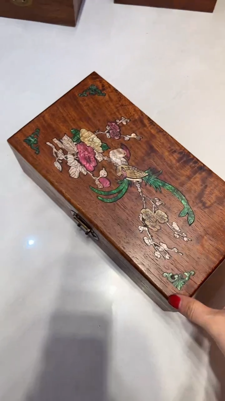 【闪购商品】贡木鸟踏花枝 首饰盒