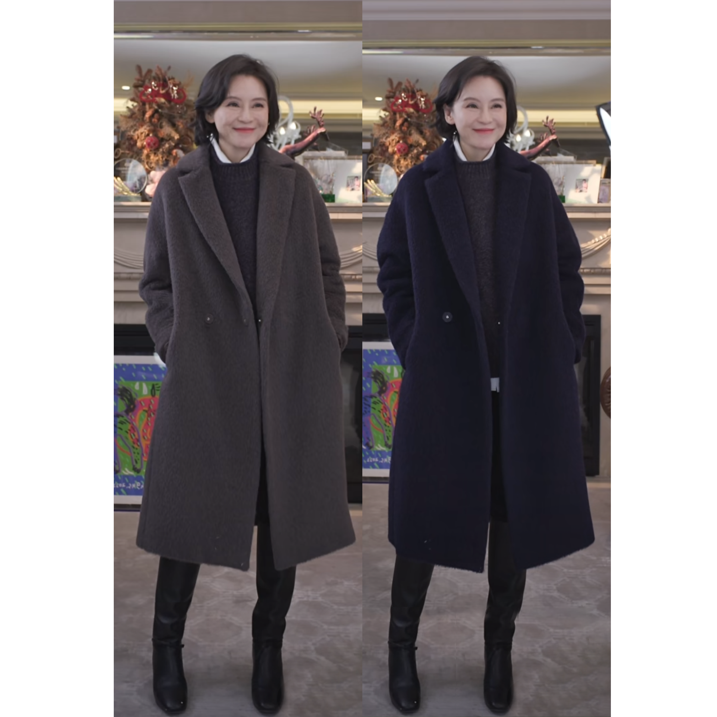 我是摩羯 piacenza 意大利100支羊驼毛初剪羊毛秋冬外套