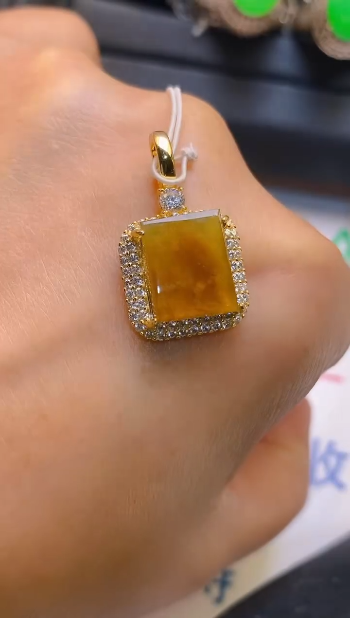 【闪购商品】翡翠耳饰银S925镶嵌天然A货翡翠1