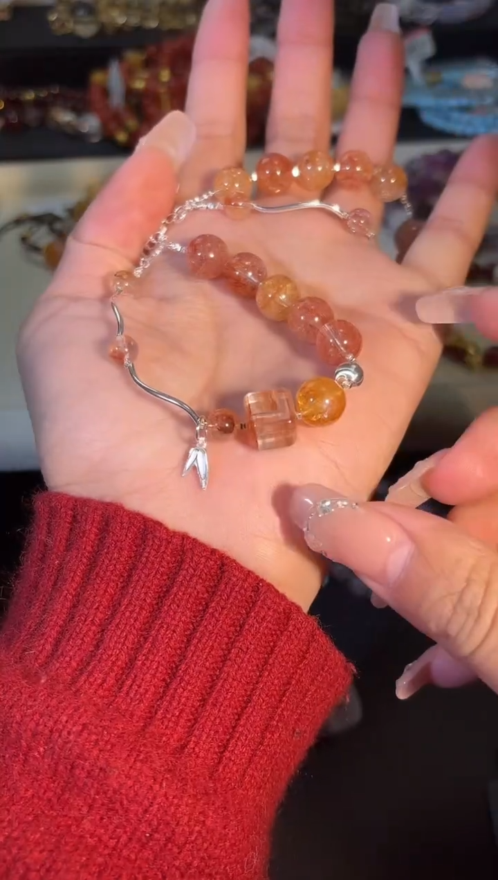 银S925镶嵌手链水晶k521多样性发货一件