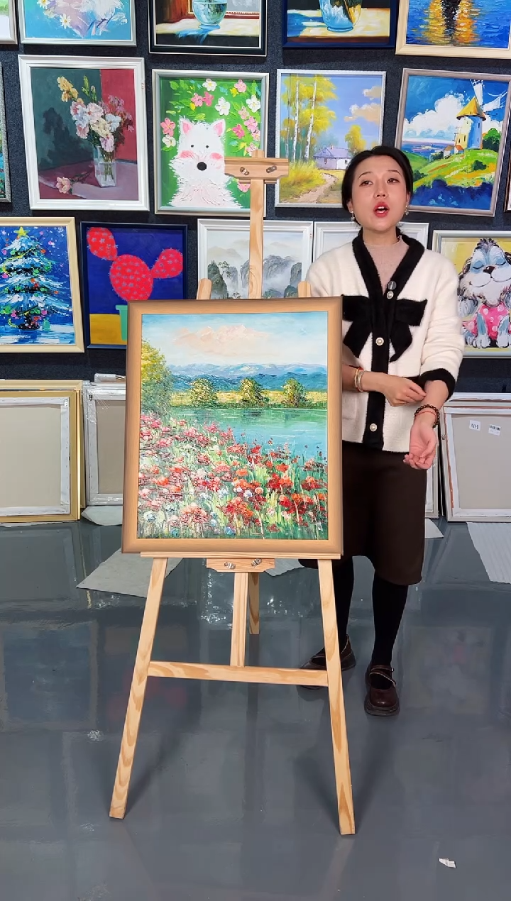 【闪购商品】油画31号 50*60 花海-手绘油画