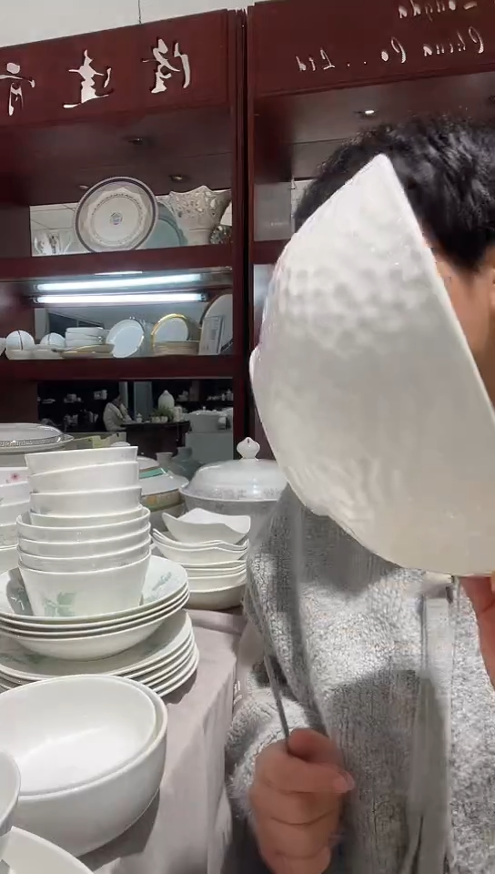 瓷水立方4.5碗白瓷2个