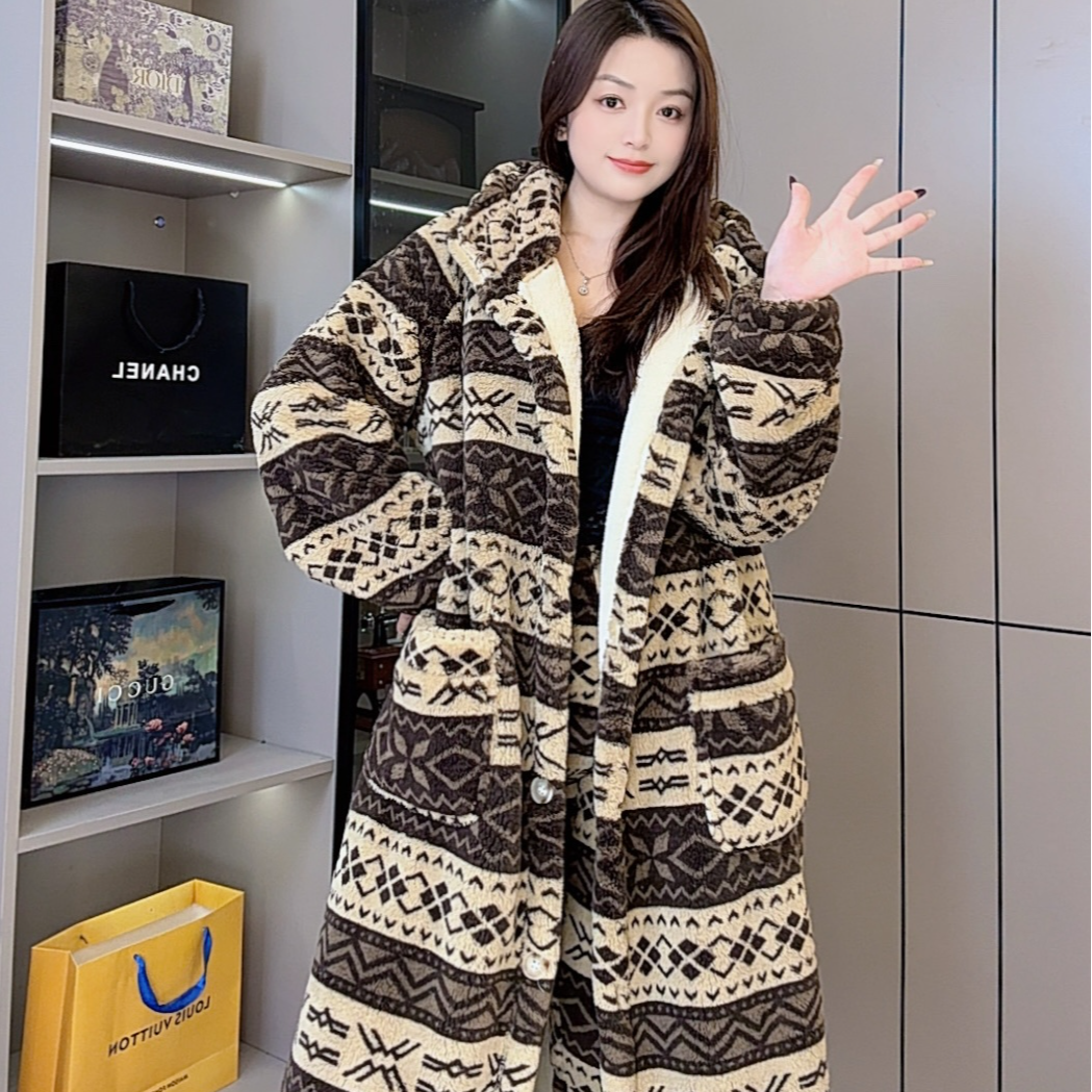 【榛果密语费尔岛】可以穿到-10°双层加厚加绒新款睡袍冬季女款