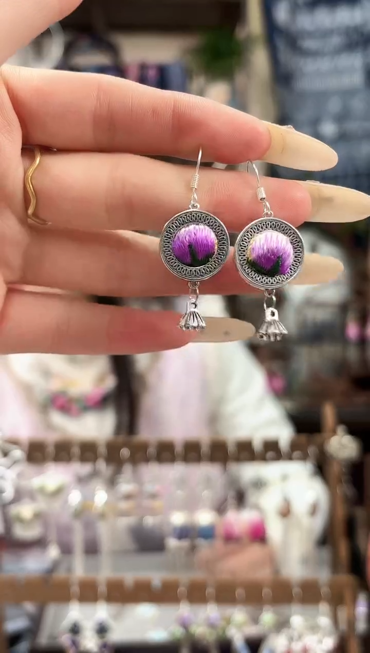 织绣民族风非遗老绣苗银饰品621