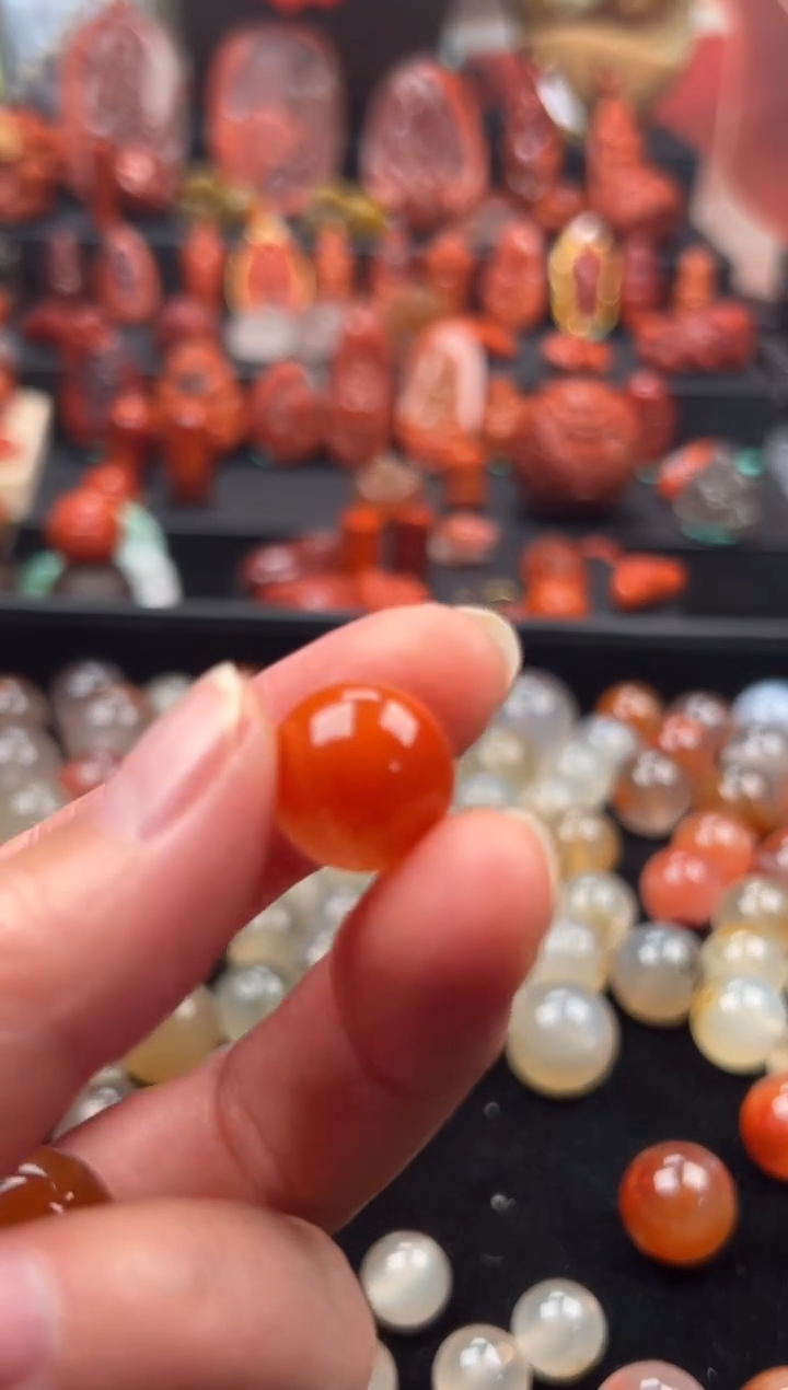 未镶嵌单珠南红玛瑙o****o单珠