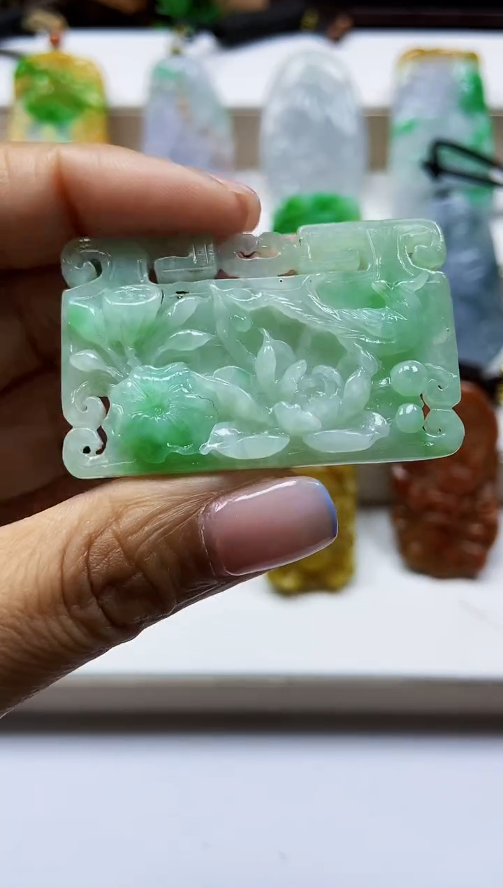 颈饰未镶嵌翡翠翡翠A货