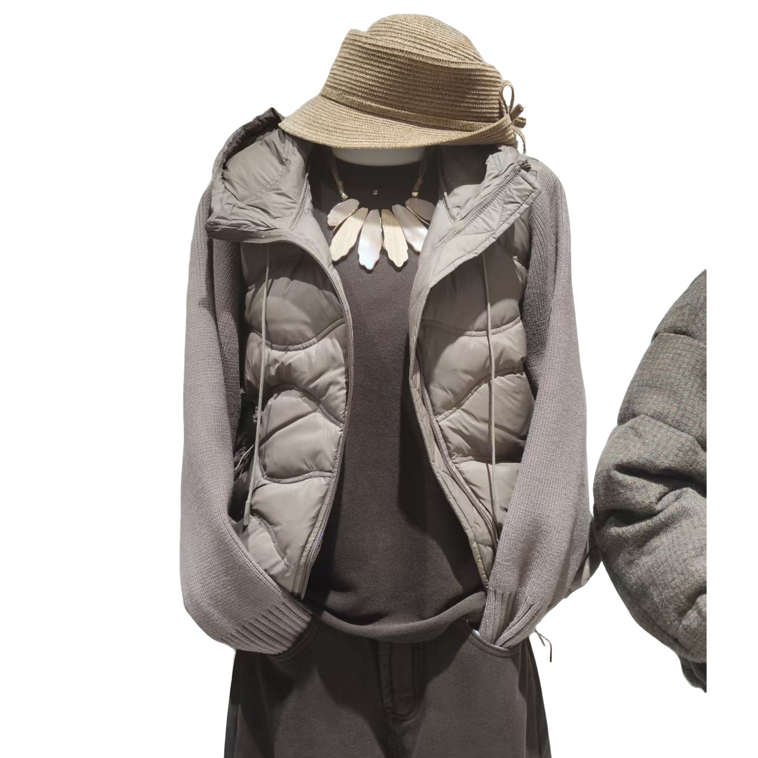 针织袖款时尚羽羽服